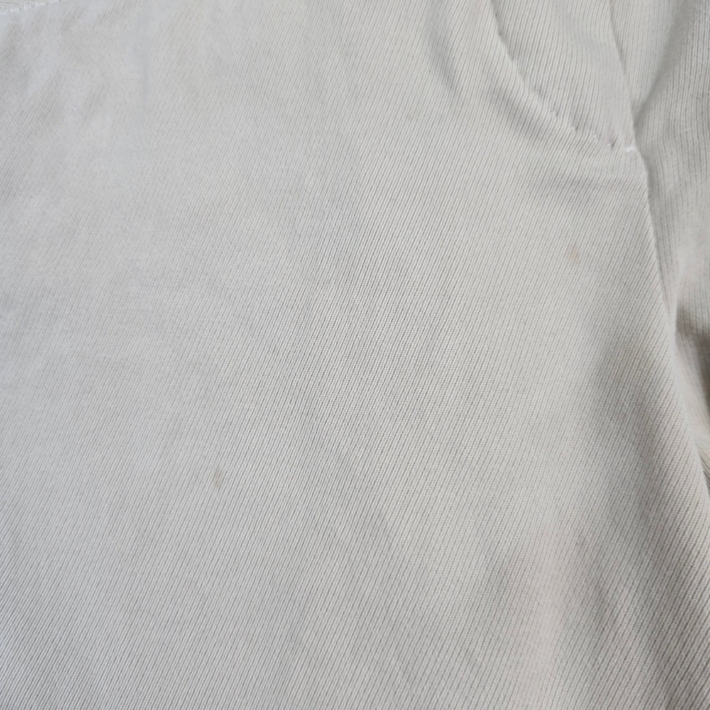 Loro‎ Piana Pants Womens 40 Beige Cotton Stretch Made in Italy Luxury Zipper Hem - Picture 3 of 15